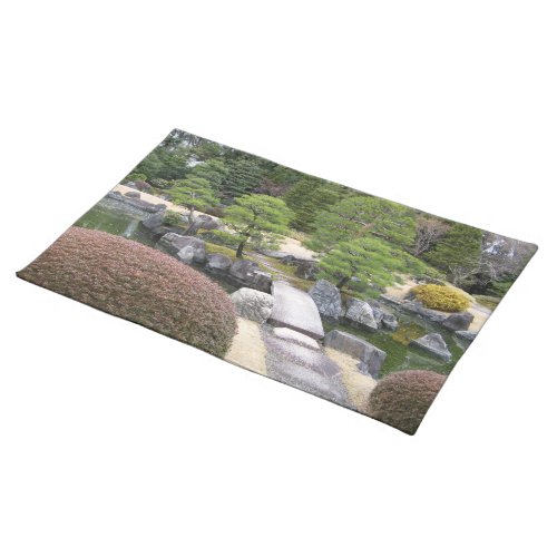 Japanese Garden 日本庭園 Cloth Placemat