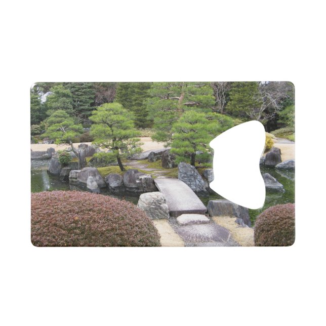 Japanese Garden 日本庭園 Credit Card Bottle Opener (Front (Horizontal))