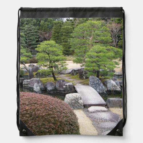 Japanese Garden 日本庭園 Drawstring Bag