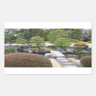 Japanese Garden 日本庭園 Rectangular Sticker