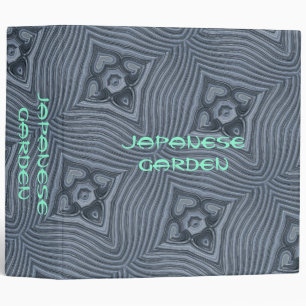 Japanese garden 3 ring binder