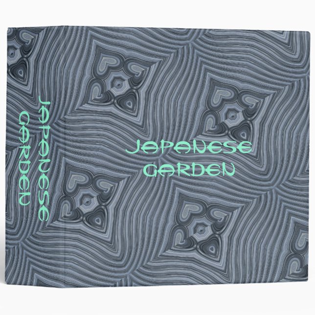 Japanese garden 3 ring binder (Front/Spine)