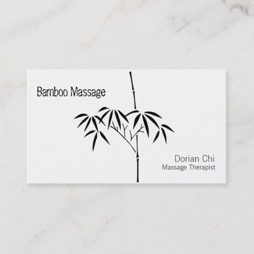 Japanese Garden Bamboo Business Card Templates