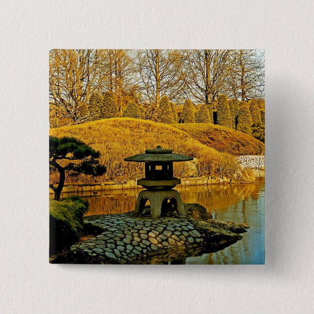 Japanese Garden Button (Front)