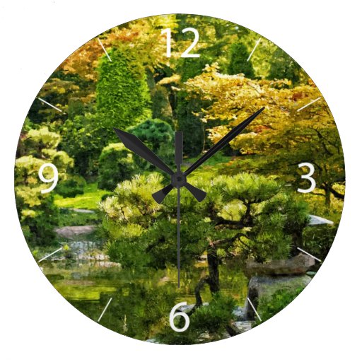 Japanese Garden Clocks | Zazzle