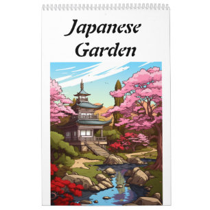 Japanese Garden Color It Yourself Calendar