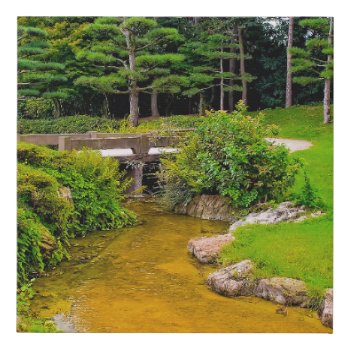 Japanese Garden Faux Wrapped Canvas Print by Dozzle at Zazzle