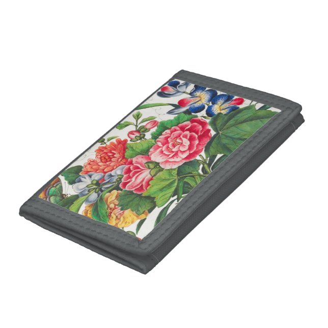JAPANESE GARDEN FLOWERS NYLON WALLET (Bottom)