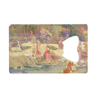 Japanese Garden II / Washed Edition Credit Card Bottle Opener