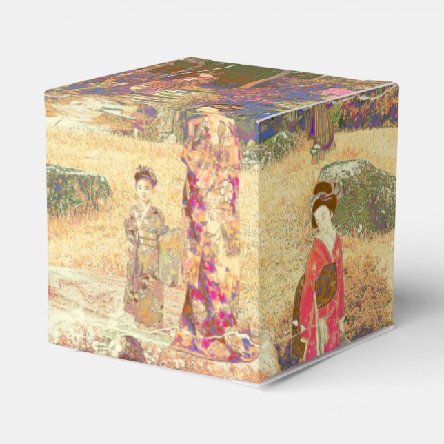 Japanese Garden II / Washed Edition Favor Boxes (Back Side)