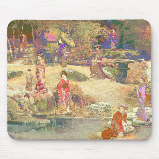 Japanese Garden II / Washed Edition Mouse Pad (Front)