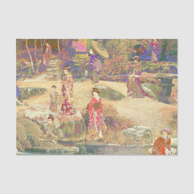 Japanese Garden II / Washed Edition Tissue Paper (Front)