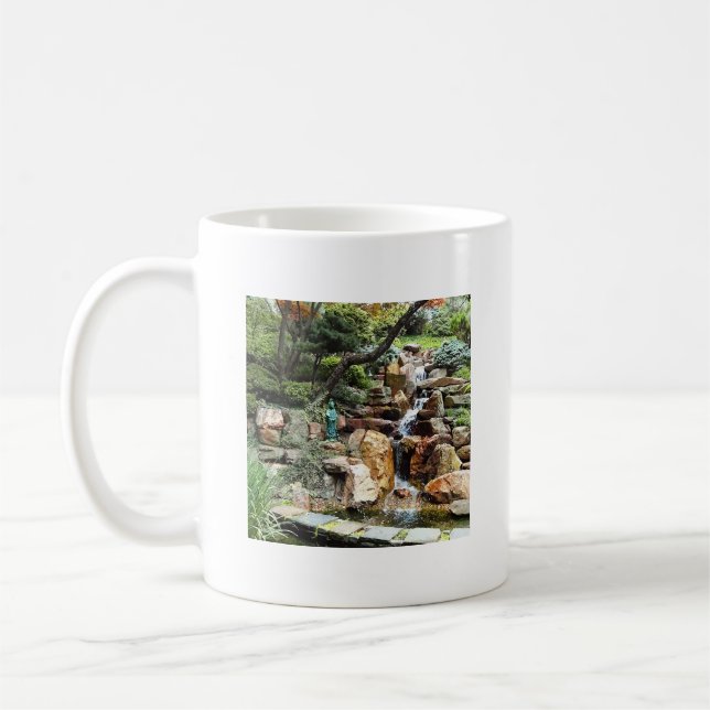 Japanese Garden in Autumn Coffee Mug (Left)