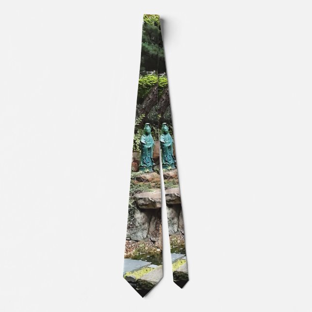 Japanese Garden in Autumn Neck Tie (Front)
