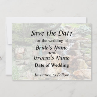 Japanese Garden in Autumn Save The Date