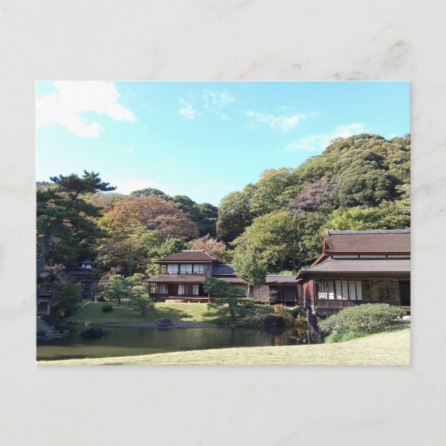 Japanese garden in Yokohama, Japan Postcard (Front)
