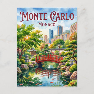 Japanese Garden (Jardin Japonais), Monte Carlo Postcard