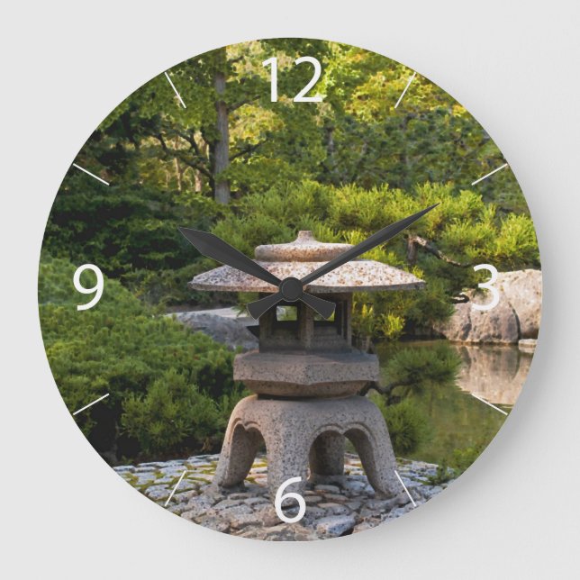 Japanese Garden Large Clock (Front)
