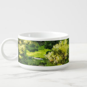 Japanese Garden Painting Effect Landscape Bowl