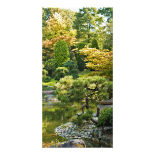 Japanese Garden Painting Effect Landscape Card