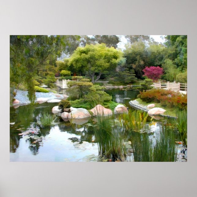 Japanese Garden Panorama 2 Poster (Front)