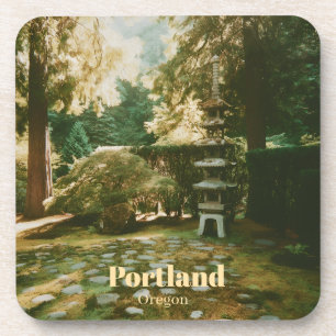 Japanese Garden, Portland, Oregon Souvenir Beverage Coaster