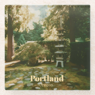Japanese Garden, Portland, Oregon Souvenir Glass Coaster