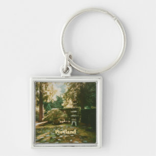 Japanese Garden, Portland, Oregon Souvenir Keychain