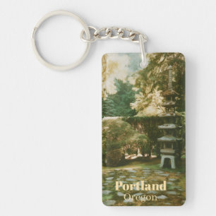 Japanese Garden, Portland, Oregon Souvenir Keychain