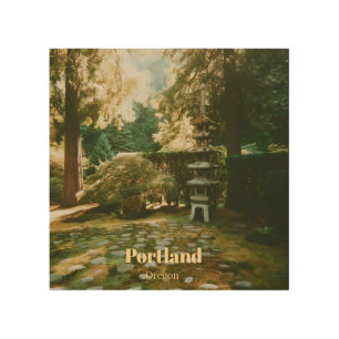 Japanese Garden, Portland, Oregon Souvenir Wood Wall Art