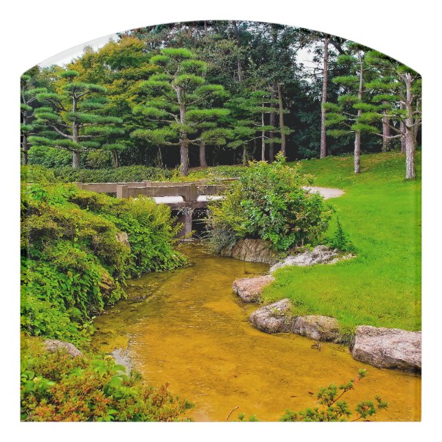 Japanese garden Sign (Contour Front)
