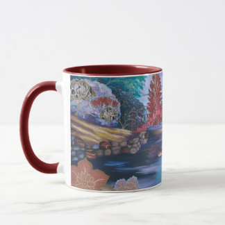 Japanese Garden Surreal Landscape Fine Art Mug