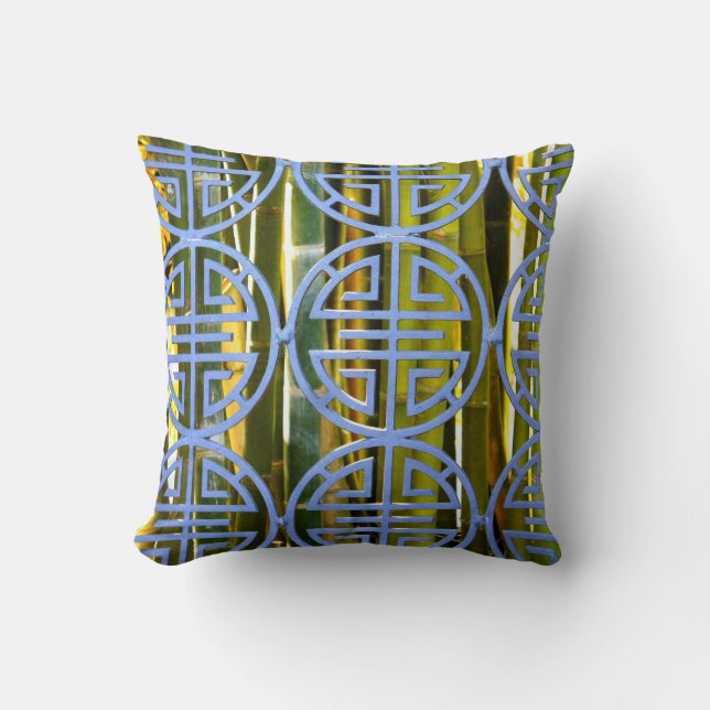 Japanese Garden Throw Pillow (Front)