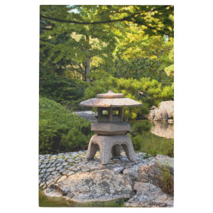 Japanese Garden - Traditional Aesthetic Metal Print