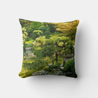 Japanese Garden - Traditional Aesthetic Throw Pillow