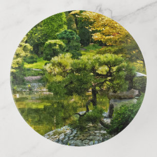 Japanese Garden - Traditional Aesthetic Trinket Tray