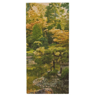 Japanese Garden - Traditional Aesthetic Wood Flash Drive