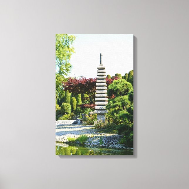 Japanese Garden Wrapped Canvas Print (Front)