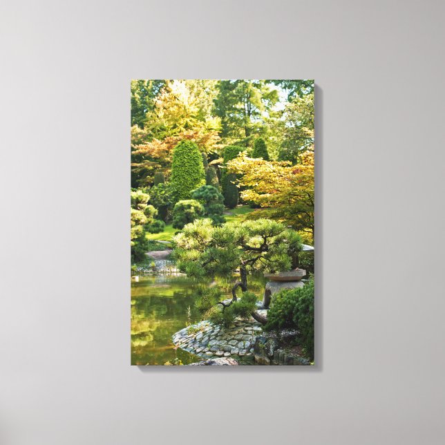 Japanese Garden Wrapped Canvas Print (Front)
