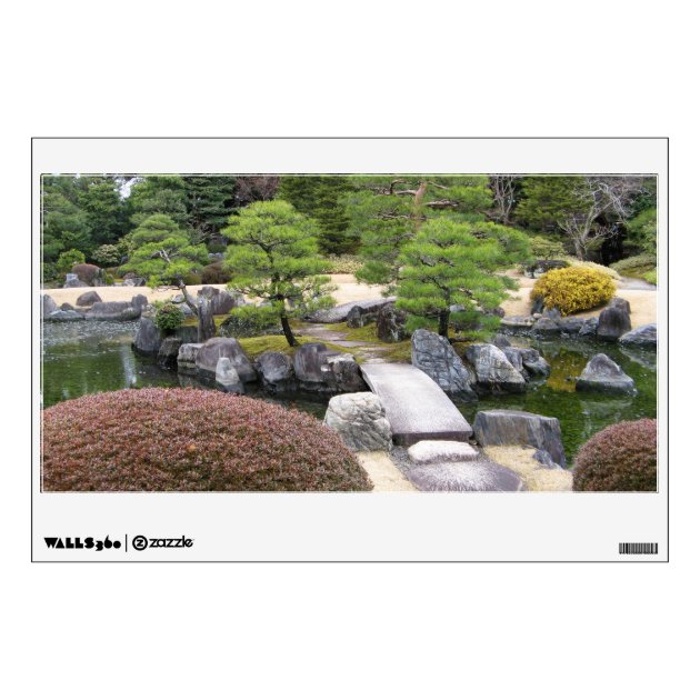 Japanese Garden 日本庭園 Wall Decal | Zazzle