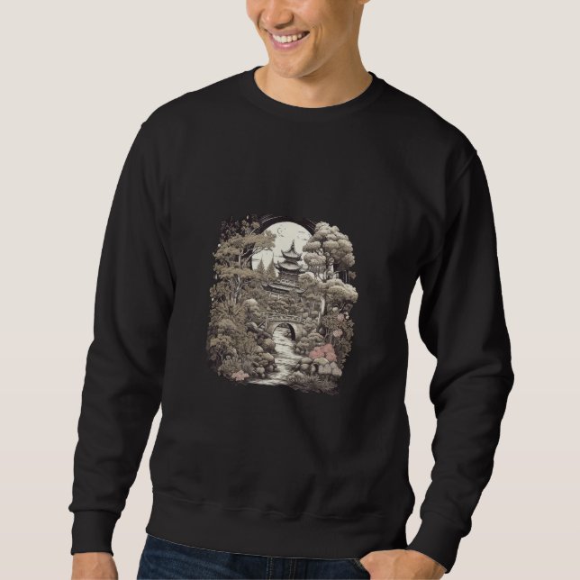 Japanese Gardening Bonsai Tree Zen Women 3 Sweatshirt (Front)