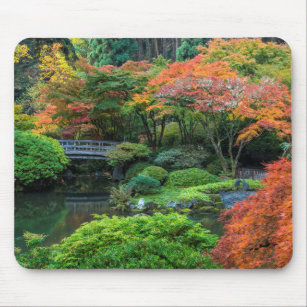 Japanese Gardens In Autumn In Portland, Oregon 3 Mouse Pad