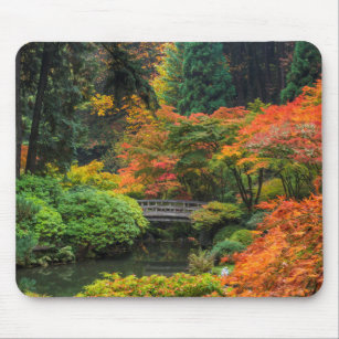 Japanese Gardens In Autumn In Portland, Oregon 5 Mouse Pad