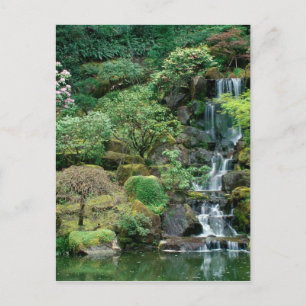 japanese gardens postcard