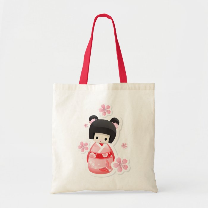Japanese Geisha Doll   buns series Bag