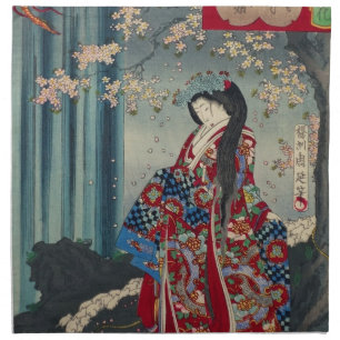 Japanese Geisha Lady Japan Art Cool Classic Cloth Napkin
