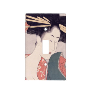 Japanese Geisha Light Switch Cover