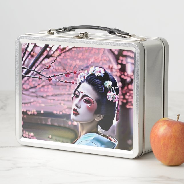 Japanese Geisha  Metal Lunch Box (In Situ)