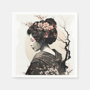 Japanese Geisha - Napkins