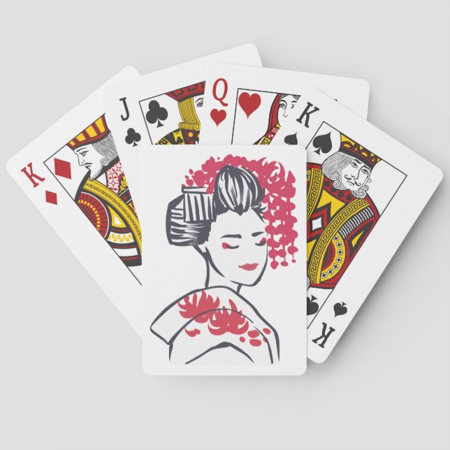 Japanese Geisha Poker Cards (Back)